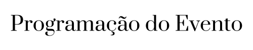 Programação do Evento